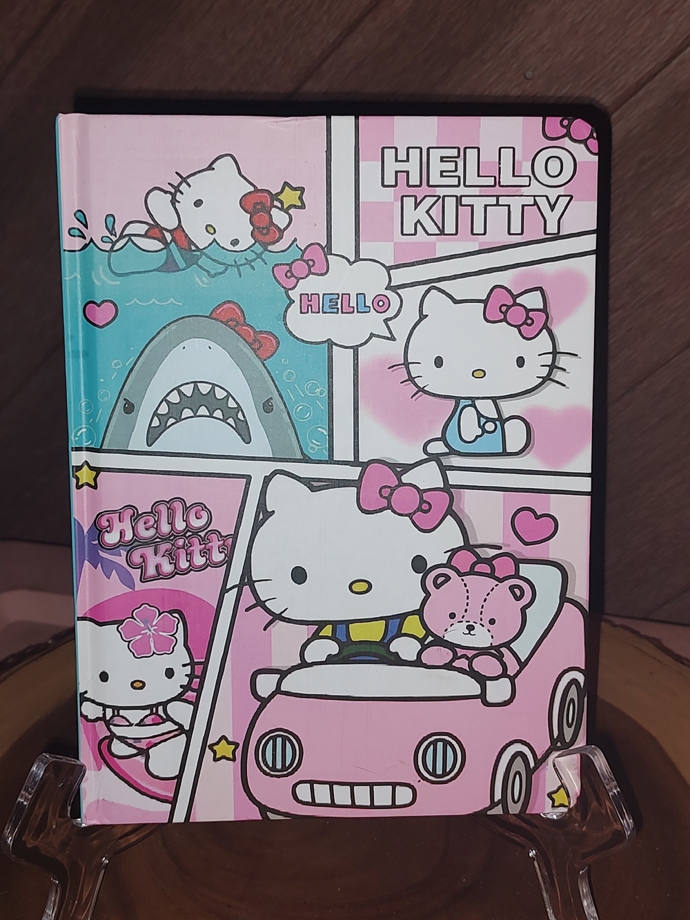 New! Hello Kitty Pink Cartoon Notebook